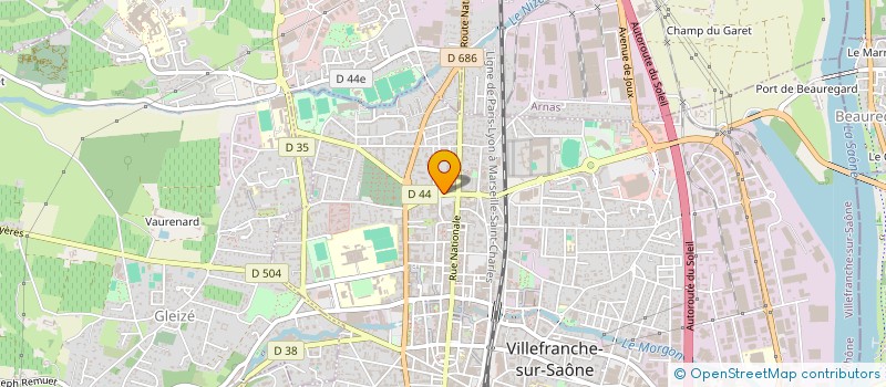 localisation de l'entreprise VITA'FORME  VILLEFRANCHE-SUR-SAONE