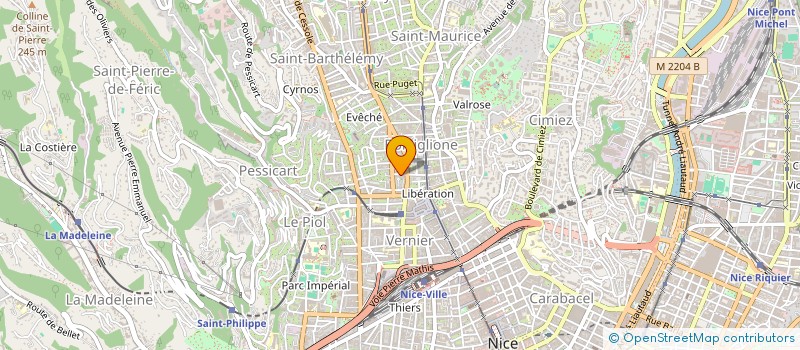 localisation de l'entreprise VITA LIBERTE NICE à NICE