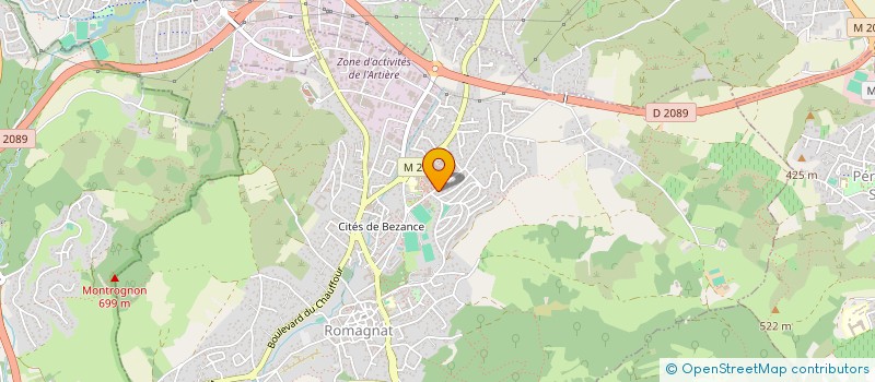 localisation de l'entreprise VITA'MINE  ASSOCIATION SPORTS LOISIRS BIEN ETRE  ROMAGNAT