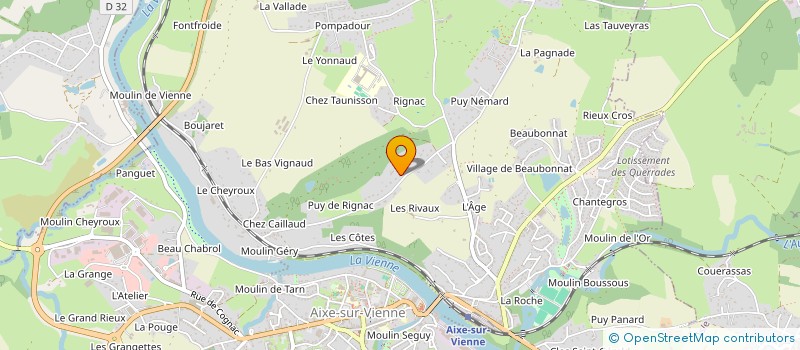 localisation de l'entreprise VITA NOVA à AIXE-SUR-VIENNE