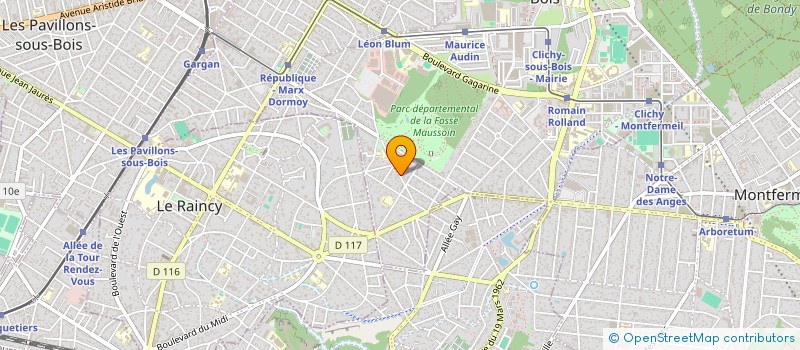 localisation de l'entreprise VITA TRAVAUX à CLICHY-SOUS-BOIS