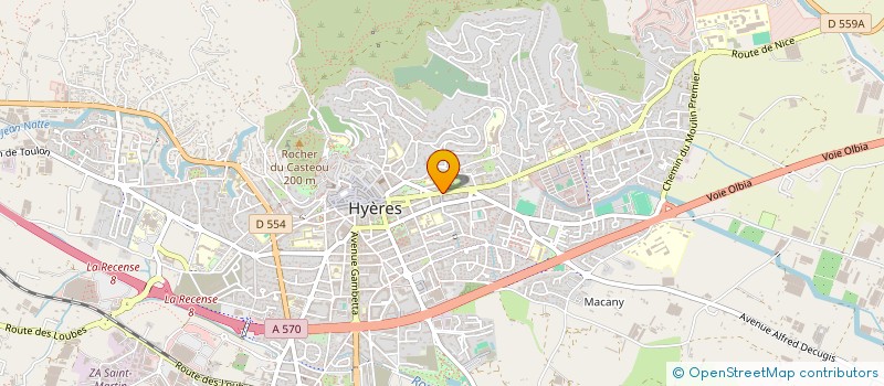 localisation de l'entreprise VITAE AIDE A DOMICILE PACA à HYERES