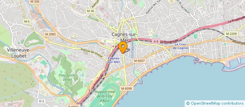 localisation de l'entreprise VITAE ESSENTIEL  CAGNES-SUR-MER