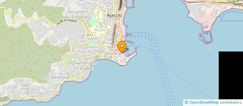 localisation de l'entreprise VITAFORME à AJACCIO