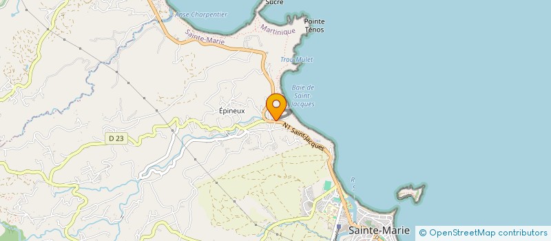 localisation de l'entreprise VITAFRUIT à SAINTE-MARIE
