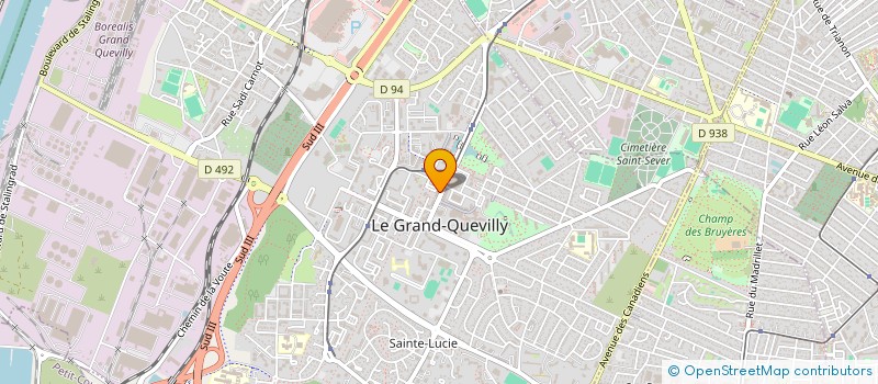 localisation de l'entreprise VITAFRUITS à LE GRAND-QUEVILLY