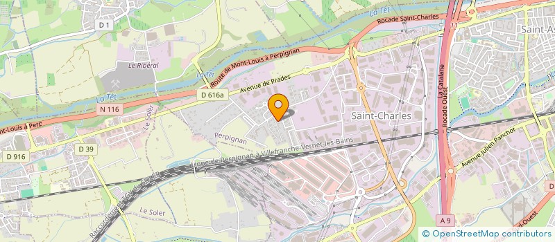 localisation de l'entreprise VITAGENIC  PERPIGNAN