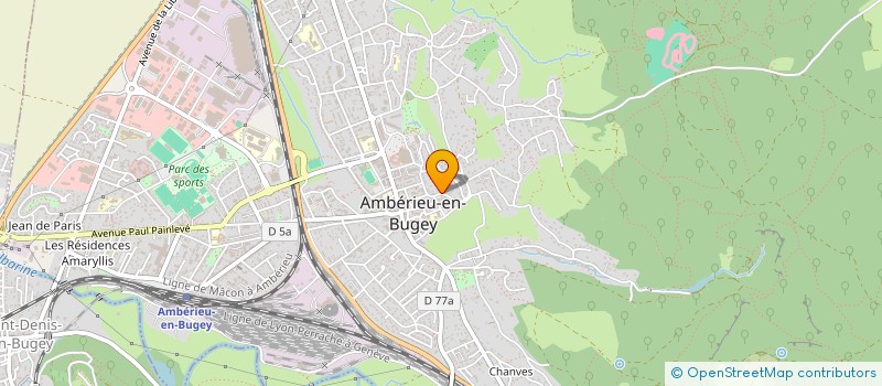 localisation de l'entreprise VITAGREEN à AMBERIEU-EN-BUGEY
