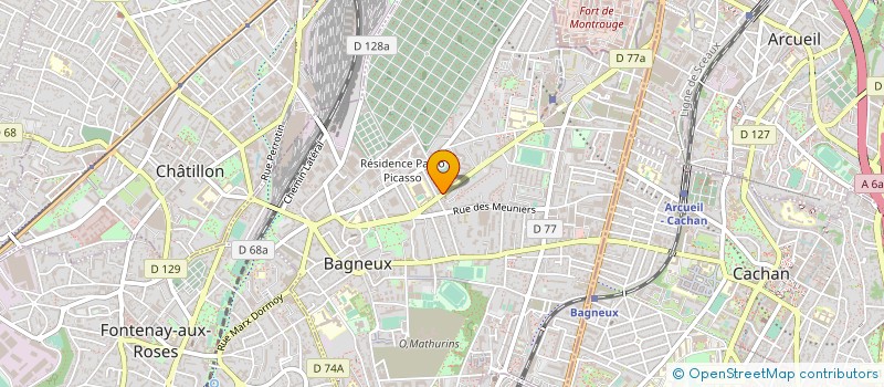 localisation de l'entreprise VITAL AMBULANCES à BAGNEUX