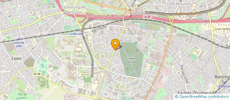 localisation de l'entreprise VITAL AMBULANCES à LILLE
