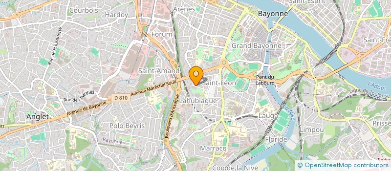 localisation de l'entreprise VITAL CHRISTIAN BRIEND ROLAND HARRAN M H à BAYONNE