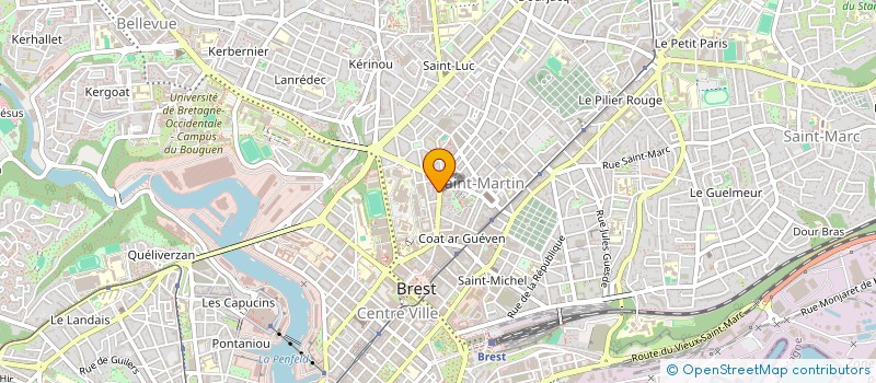 localisation de l'entreprise VITAL CLUB SARL à BREST