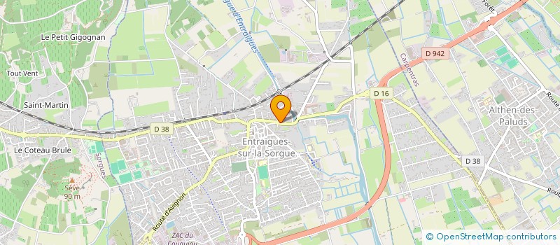 localisation de l'entreprise VITAL FORM  ENTRAIGUES SUR LA SORGUE