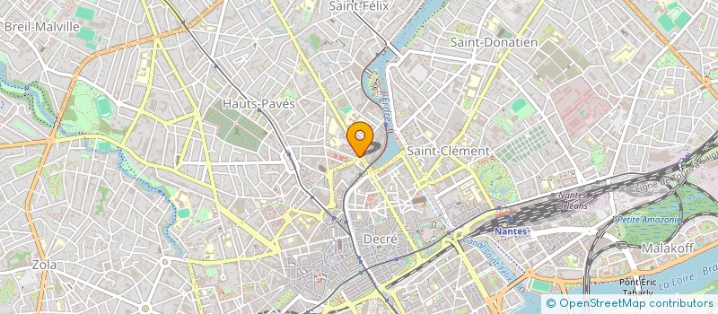 localisation de l'entreprise VITAL'HARMONIE à NANTES