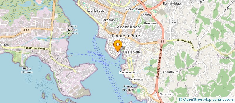 localisation de l'entreprise VITAL'IS à POINTE-A-PITRE