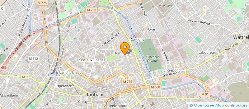 localisation de l'entreprise VITAL JOSEPH ROUBAIX HABITAT  ROUBAIX