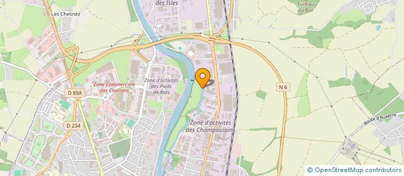 localisation de l'entreprise VITAL'O 89 à AUXERRE