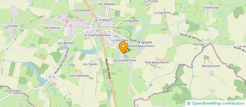 localisation de l'entreprise VITAL PATRIMOINE  ROMENAY