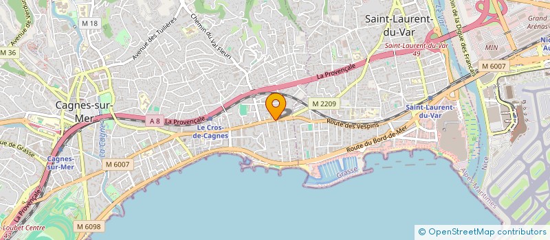 localisation de l'entreprise VITAL SANTE BEAUTE à CAGNES-SUR-MER