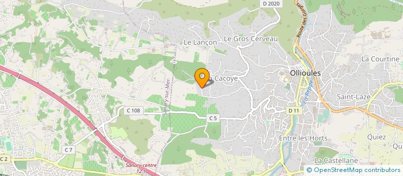 localisation de l'entreprise VITAL SOLAIRE  OLLIOULES