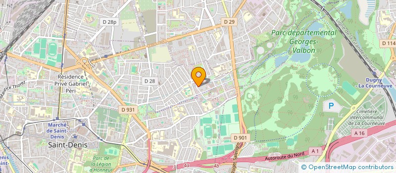 localisation de l'entreprise VITAL'YS à SAINT-DENIS