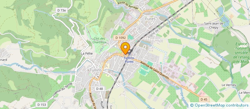 localisation de l'entreprise VITALAB IMMO VINAY  TULLINS