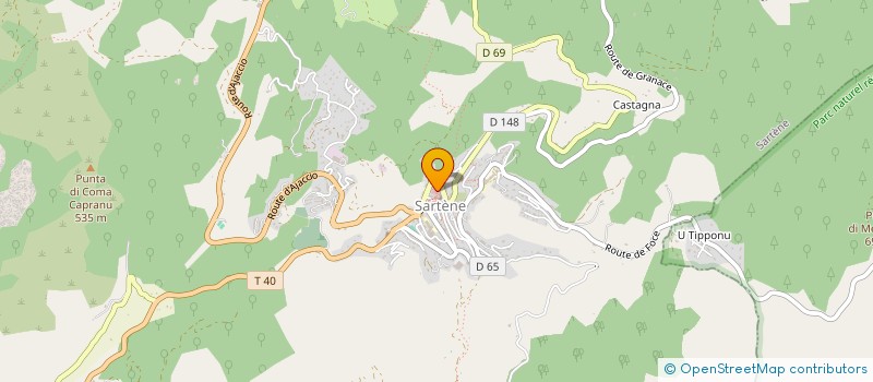 localisation de l'entreprise VITALBA à SARTENE