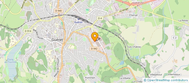 localisation de l'entreprise VITALBA  GUERET