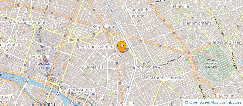 localisation de l'entreprise VITALE à PARIS