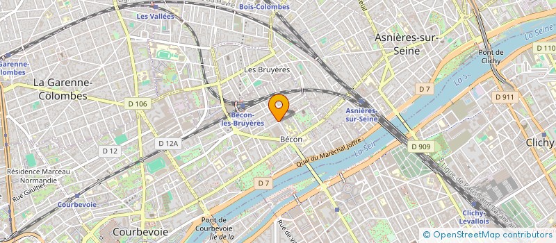 localisation de l'entreprise VITALFORM à COURBEVOIE