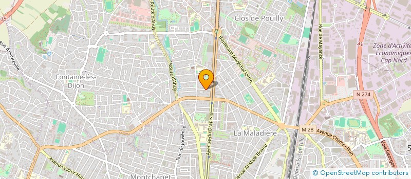 localisation de l'entreprise VITALGYM  DIJON