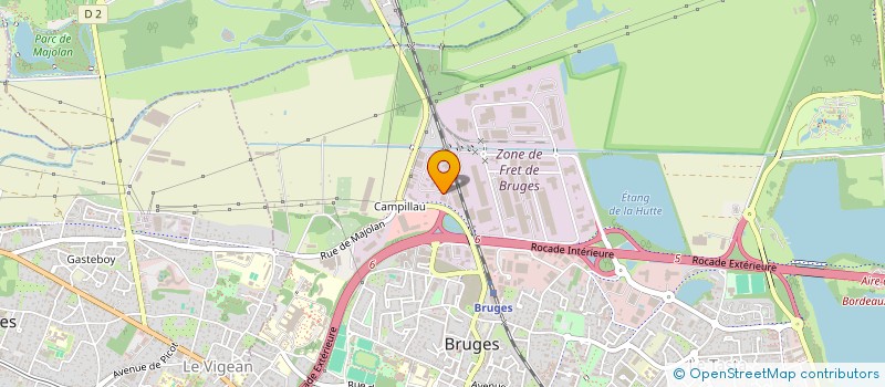 localisation de l'entreprise VITALGYM à BRUGES