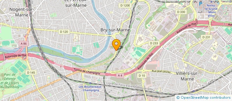 localisation de l'entreprise VITALI à BRY-SUR-MARNE