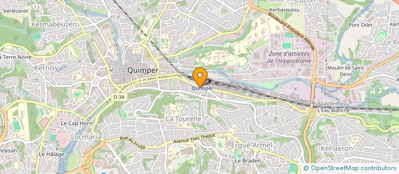 localisation de l'entreprise VITALIC à QUIMPER