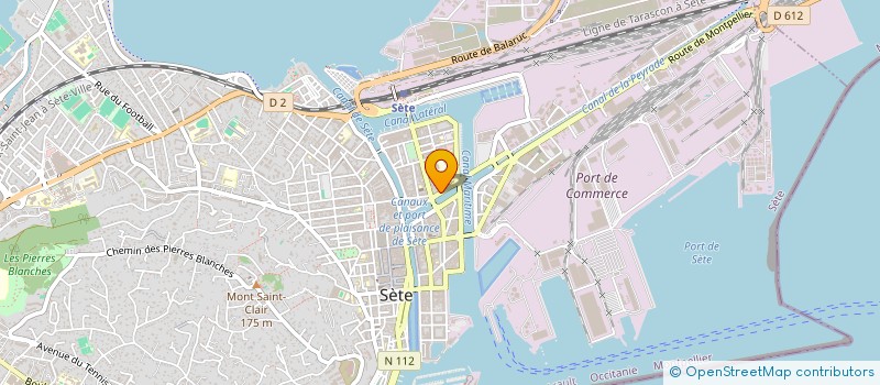 localisation de l'entreprise VITALIS à SETE