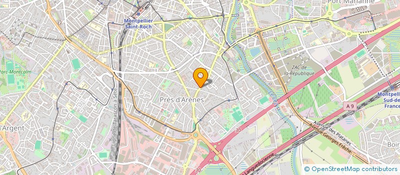 localisation de l'entreprise VITALIS à MONTPELLIER
