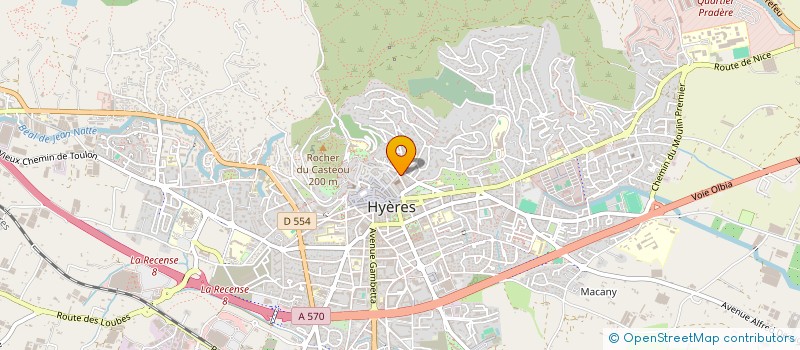 localisation de l'entreprise VITALITE à HYERES
