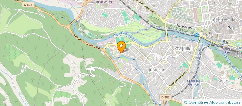 localisation de l'entreprise VITALITE ET SPORT à JURANCON