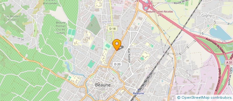 localisation de l'entreprise VITALITY FORM à BEAUNE