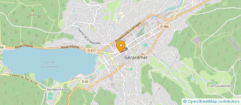 localisation de l'entreprise VITALITY SPORTS  GERARDMER