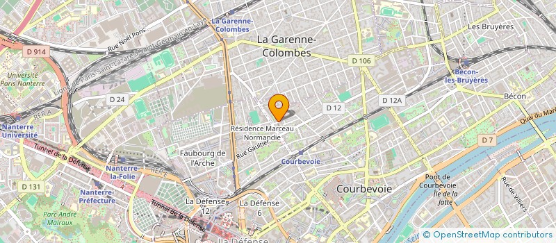 localisation de l'entreprise VITALLIANCE à COURBEVOIE