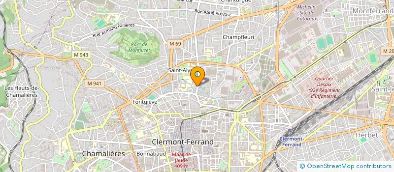 localisation de l'entreprise VITALS  CLERMONT-FERRAND