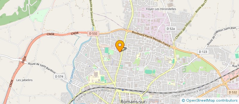 localisation de l'entreprise VITALSENS THERAPY  ROMANS-SUR-ISERE