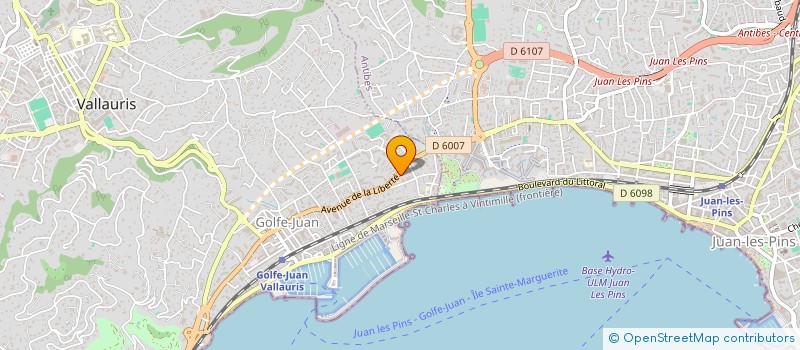 localisation de l'entreprise VITALYS à VALLAURIS