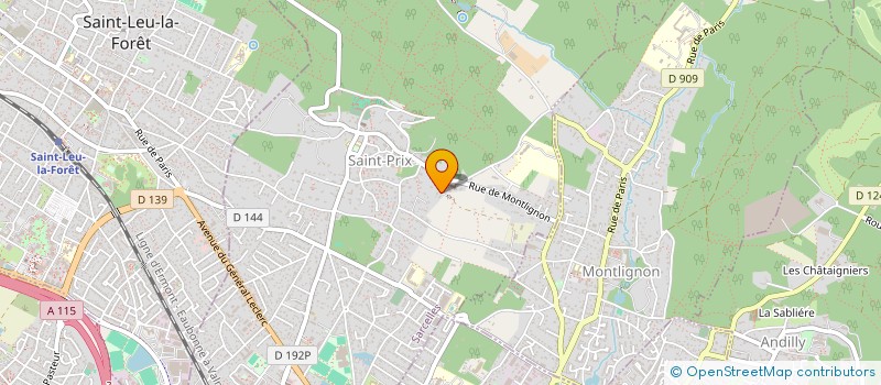 localisation de l'entreprise VITALYS à SAINT-PRIX