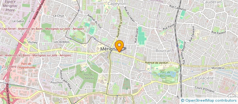 localisation de l'entreprise VITAMIN DIET  PESSAC