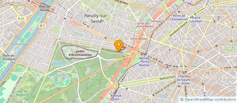 localisation de l'entreprise VITAMINE BRIDGE à NEUILLY-SUR-SEINE