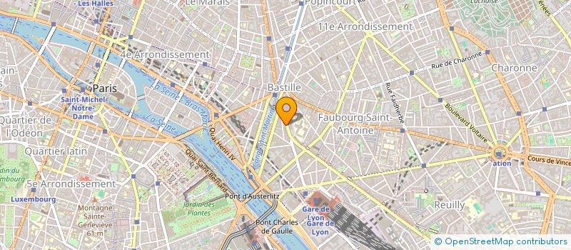 localisation de l'entreprise VITAMINE G  PARIS