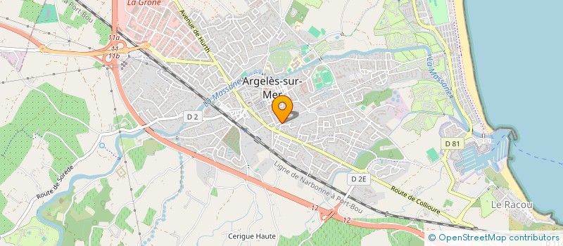 localisation de l'entreprise VITAMINE SARL à ARGELES-SUR-MER