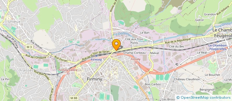 localisation de l'entreprise VITANATUR à FIRMINY